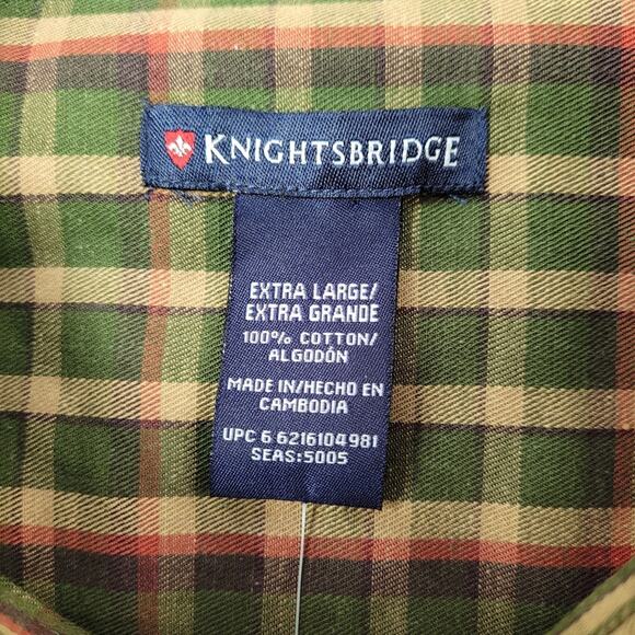 NWT Men's Knightsbridge Wrinkle Resistant Plaid Shirt size XL - Picture 9 of 12